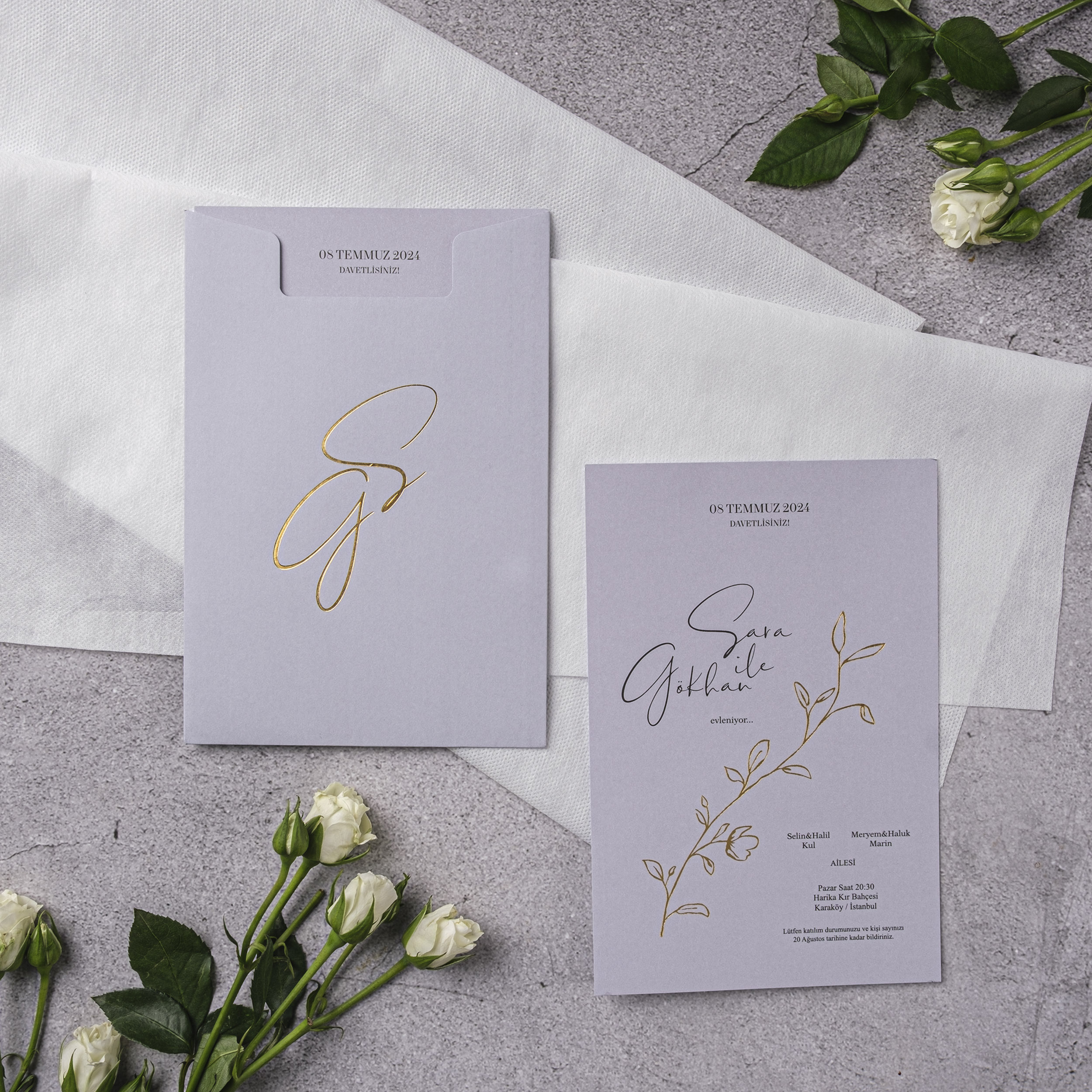 Düğün & Nişan davetiyesi KOD: 10375
