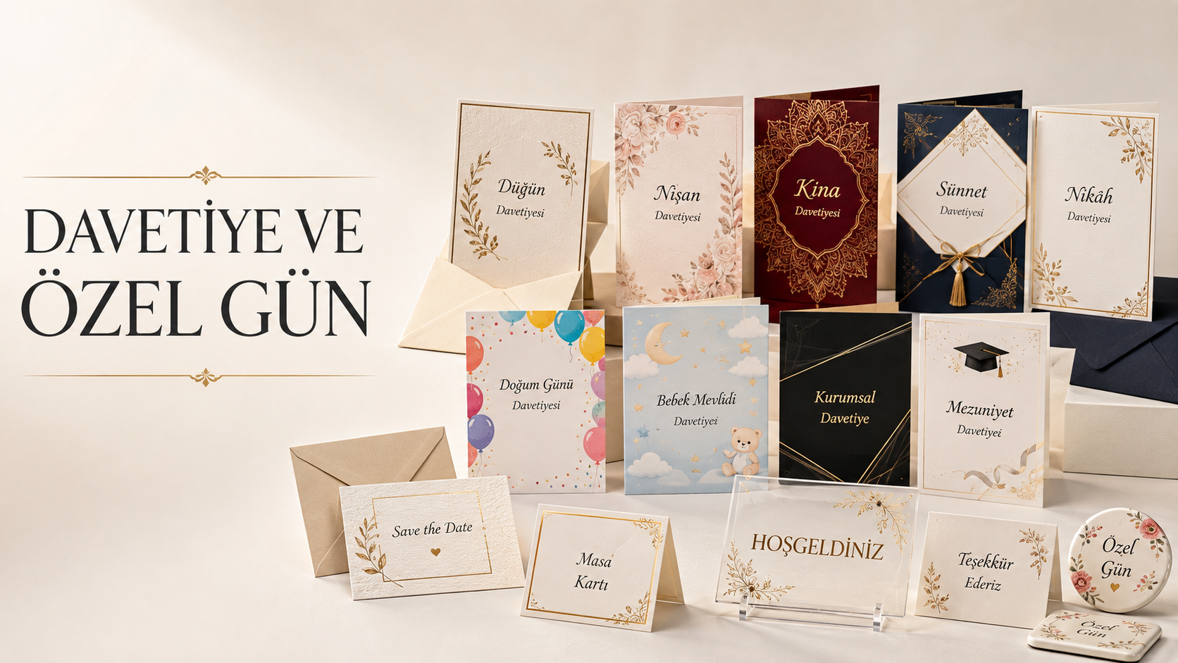 Davetiye ve Özel Gün Baskı Hizmetleri